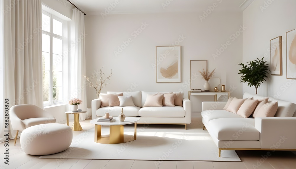 Photo interior modern design room 3d illustration Photo interior modern design room 3d illustration