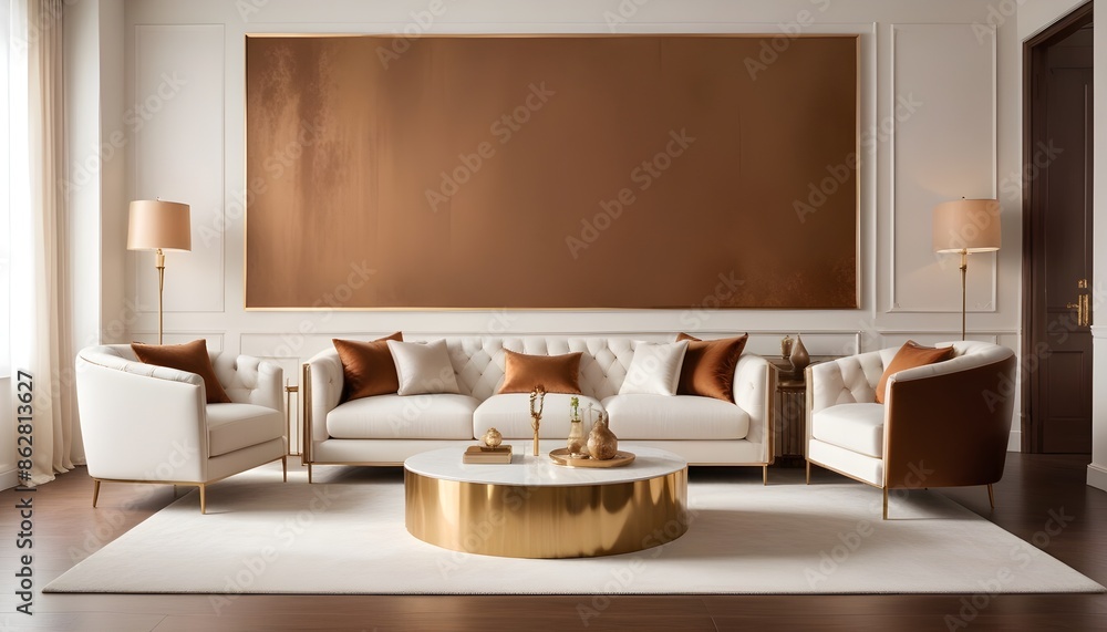 Photo interior modern design room 3d illustration Photo interior modern design room 3d illustration