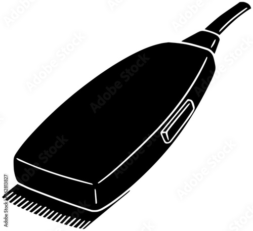barber illustration barbershop silhouette hairdresser logo hair icon haircut outline salon clipper beard razor fashion equipment tool man hairstyle shape cut beauty style for vector graphic background