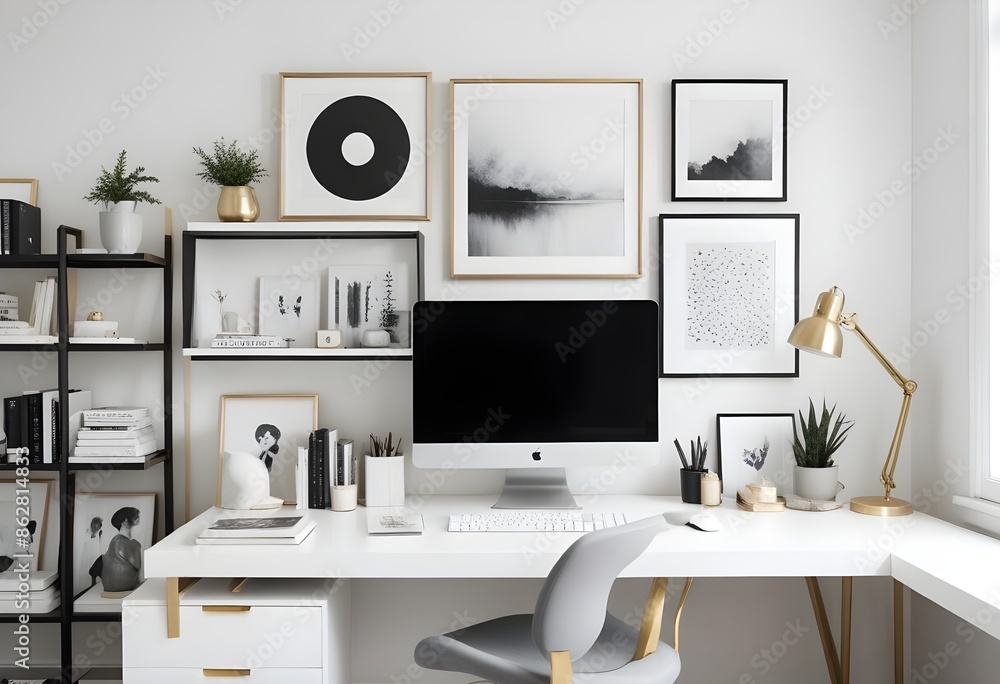 Photo interior modern design room 3d illustration Photo interior modern design room 3d illustration