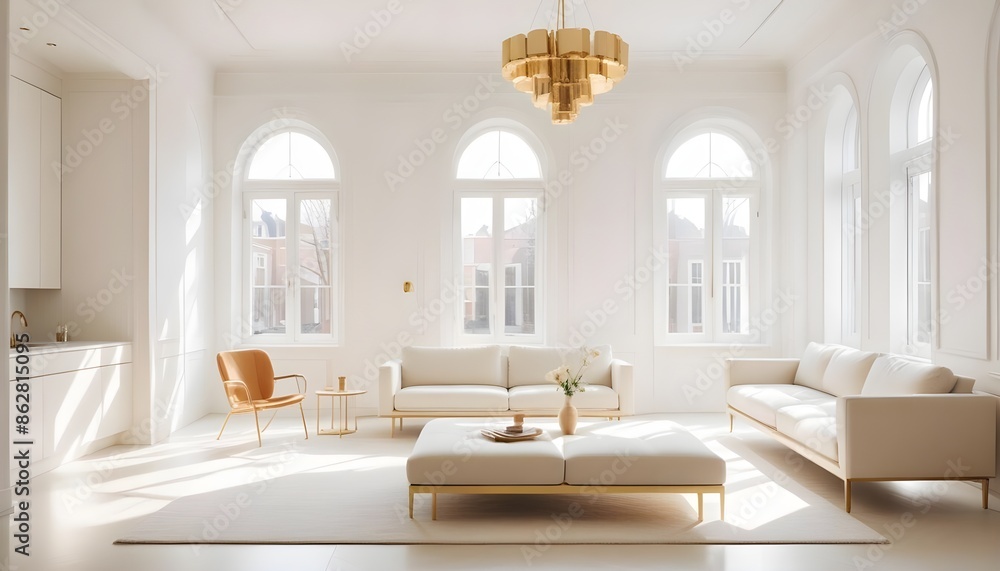 Photo interior modern design room 3d illustration Photo interior modern design room 3d illustration