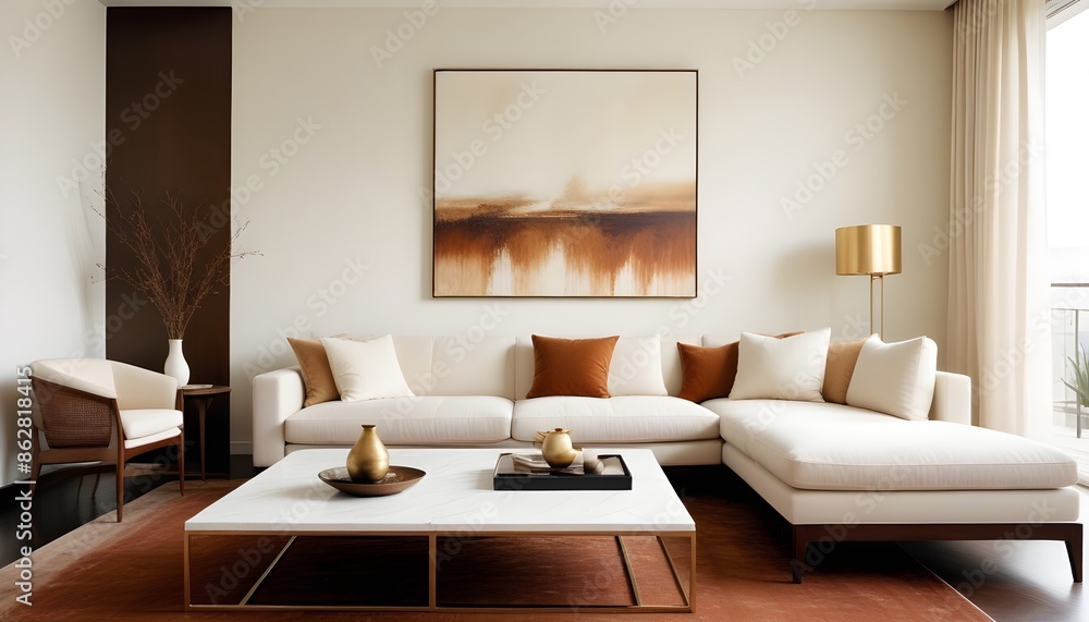 Photo interior modern design room 3d illustration Photo interior modern design room 3d illustration