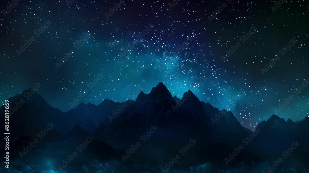 A mountain range silhouetted against the dazzling display of the Northern Lights dancing in the inky blackness above. A mountain range silhouetted against the dazzling display of the Northern Lights dancing in the inky blackness above.