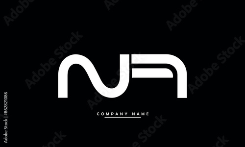 NA, AN, N, A Abstract Letters Logo Monogram