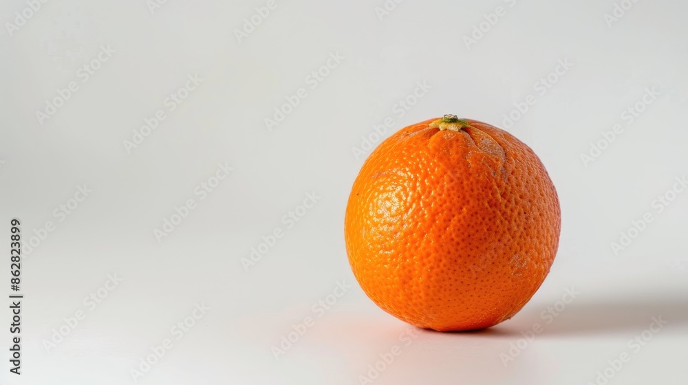 Large Mandarin Orange Tangerine on a White Background Large Mandarin Orange Tangerine on a White Background