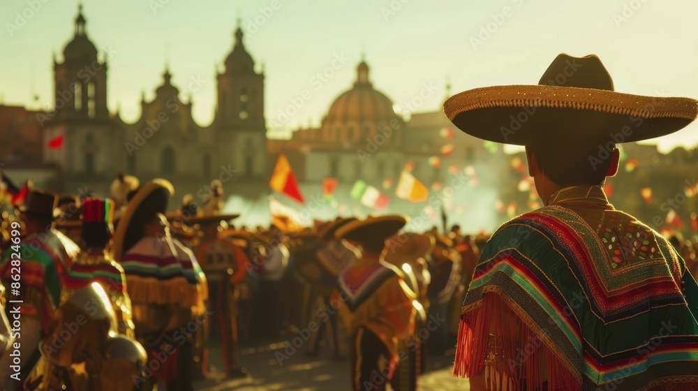 Fototapeta premium Mexico's Independence Day. holidays in Mexico. Mexican traditions.