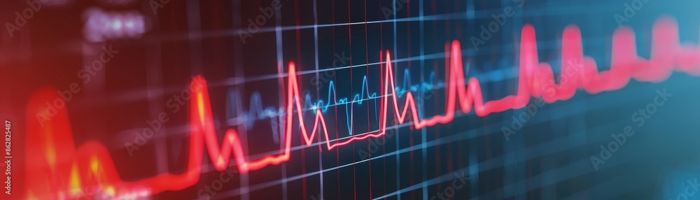 abstract red ecg ekg heartbeat monitor line graph close up. abstract red ecg ekg heartbeat monitor line graph close up.