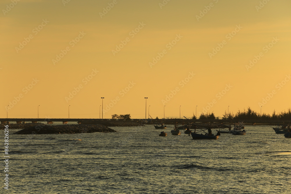 The tranquility and beauty of the fishing community Klong Wan Beach Prachuap Khiri Khan Province, Thailand The tranquility and beauty of the fishing community Klong Wan Beach Prachuap Khiri Khan Province, Thailand