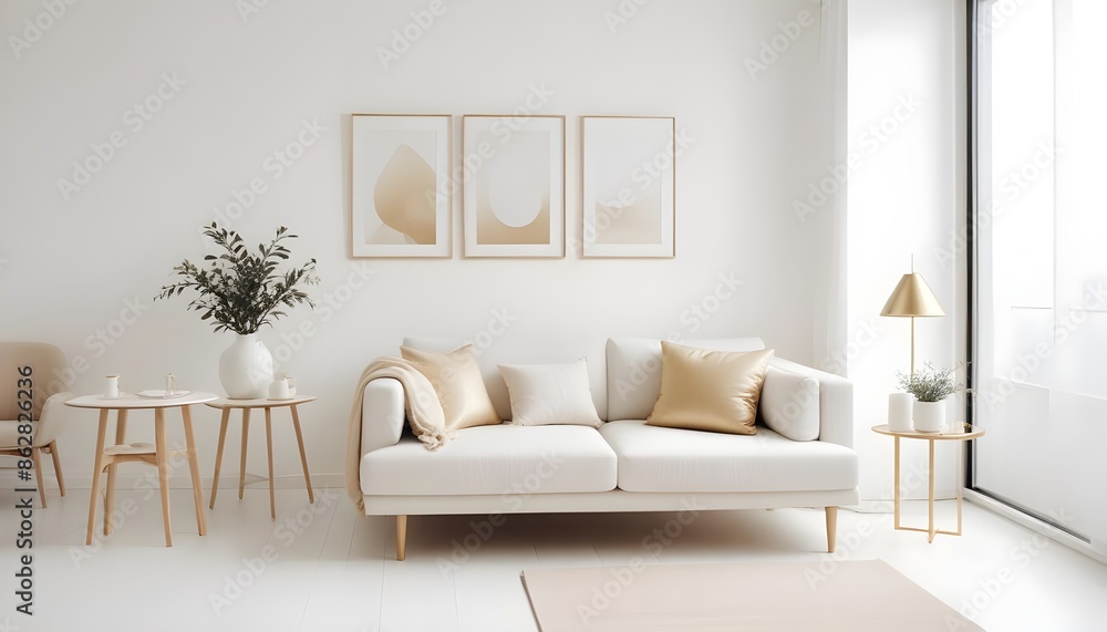 Photo interior modern design room 3d illustration Photo interior modern design room 3d illustration