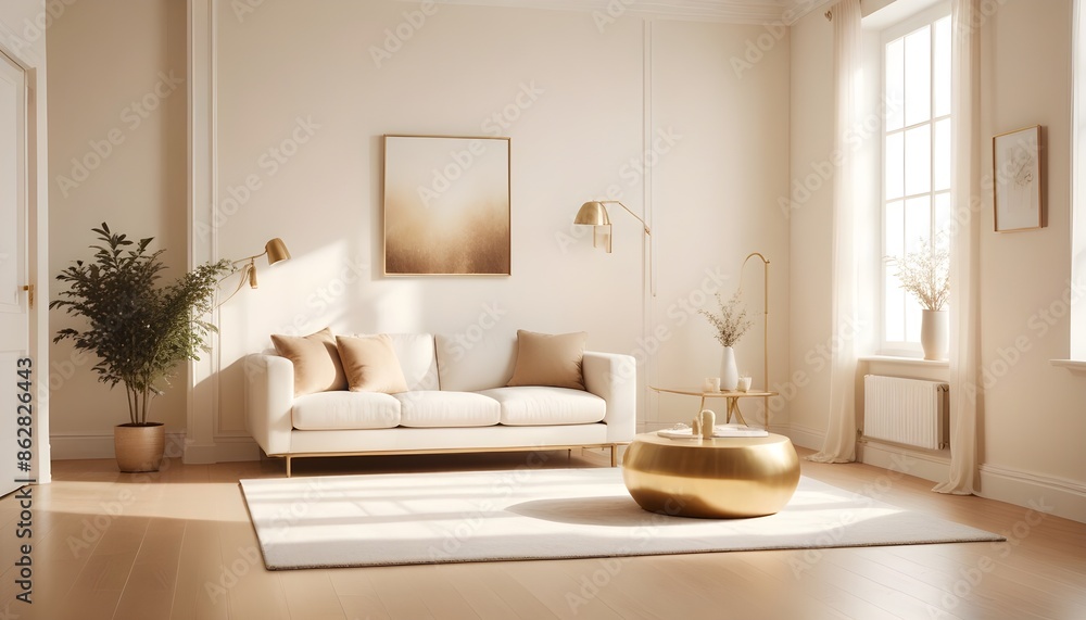 Photo interior modern design room 3d illustration Photo interior modern design room 3d illustration