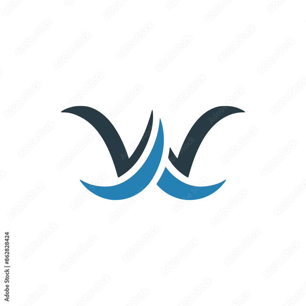 letter W abstract logo vector illustration template design letter W abstract logo vector illustration template design