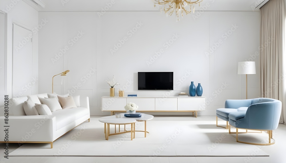Photo interior modern design room 3d illustration Photo interior modern design room 3d illustration