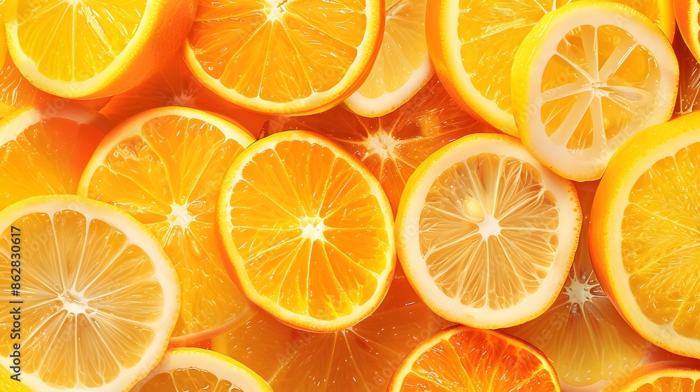 Summer fruit background. Oranges and lemons Summer fruit background. Oranges and lemons
