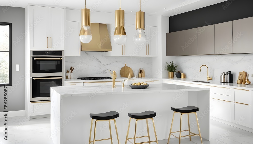 Photo interior modern design room 3d illustration Photo interior modern design room 3d illustration