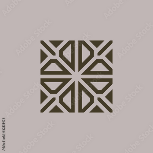 Essential geometric seamless vector pattern neutral geometry useful repeating pattern for packaging