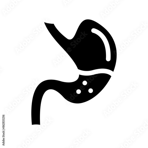 Stomach icon medical symbol. 