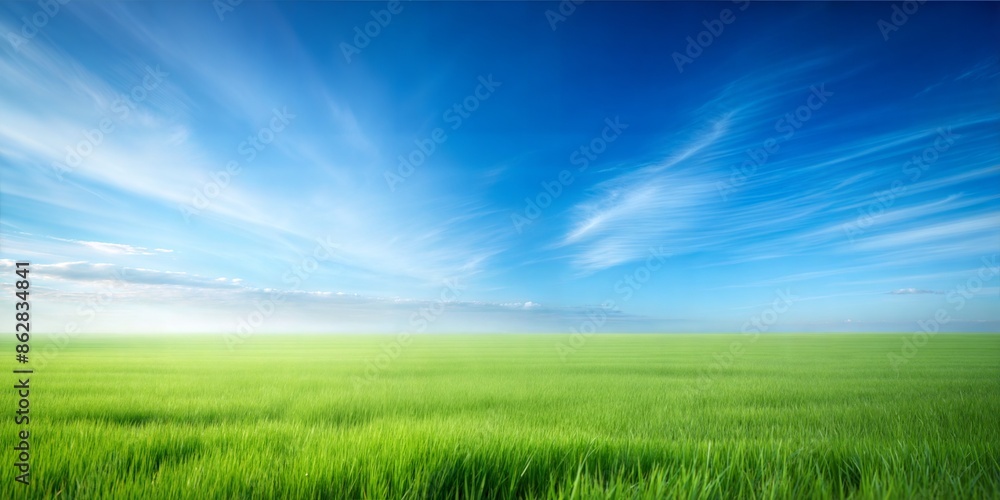 Green Field and Clear Sky Blur: A minimalist blurred background featuring a vast green field under a clear blue sky, creating a serene and tranquil atmosphere.
Green Field and Clear Sky Blur: A minimalist blurred background featuring a vast green field under a clear blue sky, creating a serene and tranquil atmosphere.