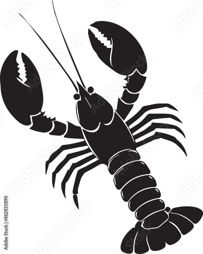 lobster on a white background