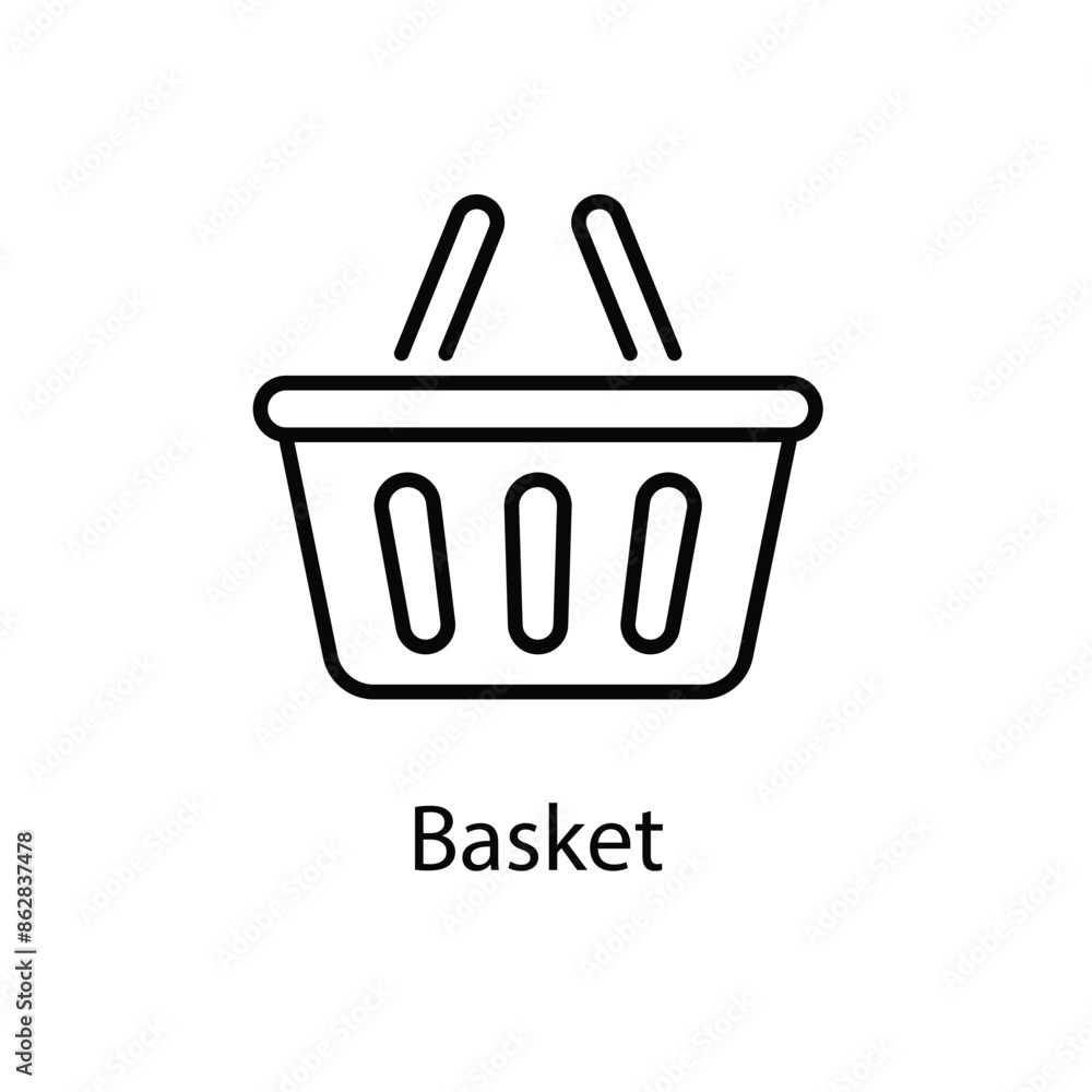 Basket vector icon Basket vector icon
