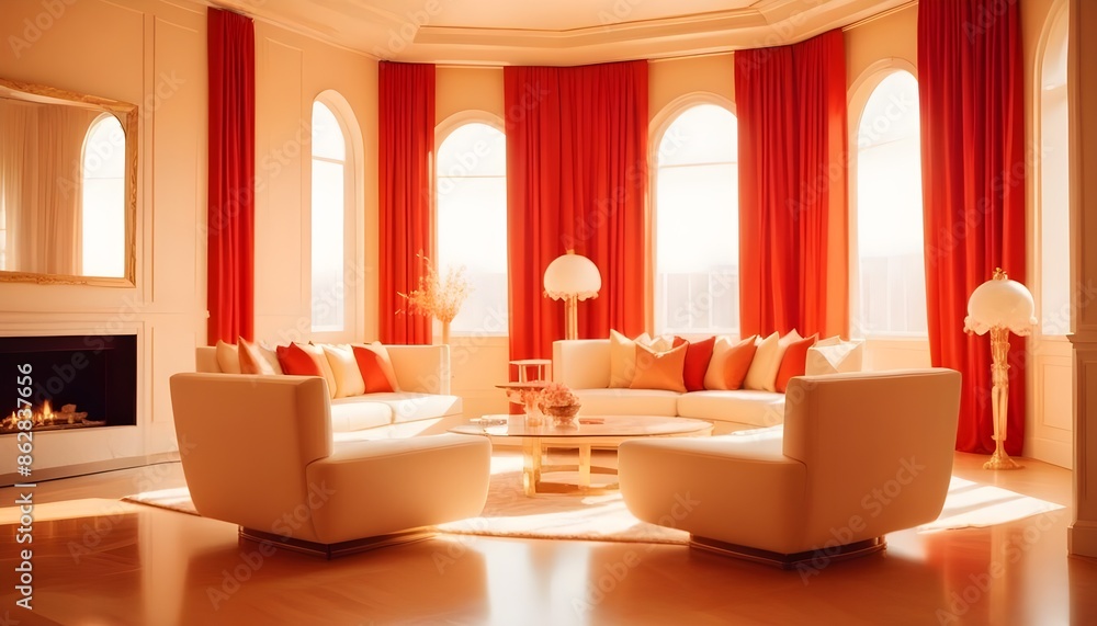 Photo interior modern design room 3d illustration Photo interior modern design room 3d illustration