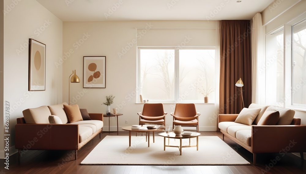 Photo interior modern design room 3d illustration Photo interior modern design room 3d illustration