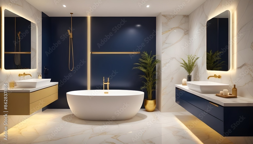 Photo interior modern design room 3d illustration Photo interior modern design room 3d illustration