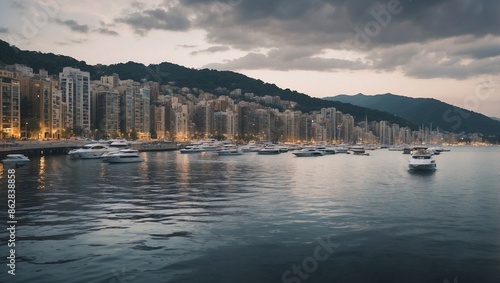 boats in the harbor