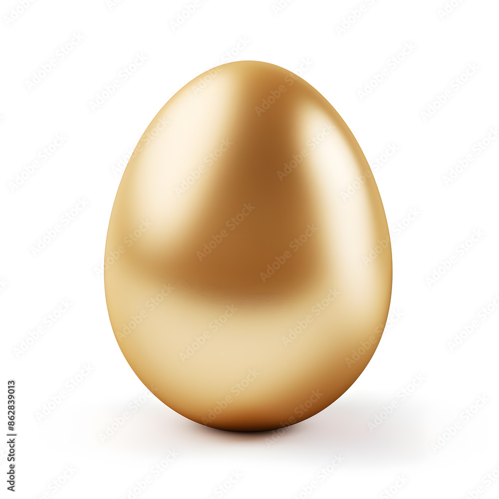 Golden egg isolated on white background Golden egg isolated on white background