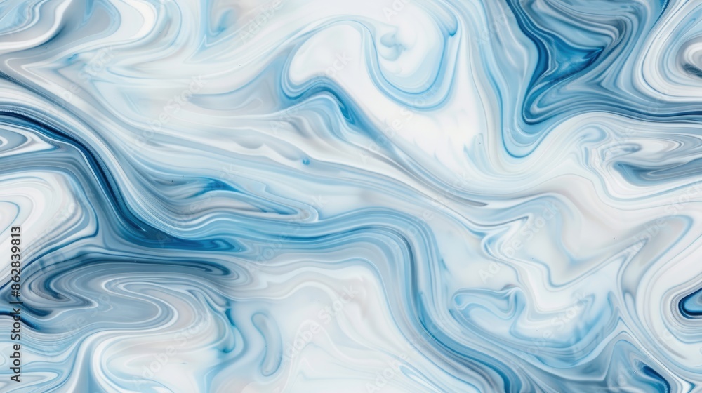 Abstract background with swirling blue and white paint. SEAMLESS PATTERN Abstract background with swirling blue and white paint. SEAMLESS PATTERN