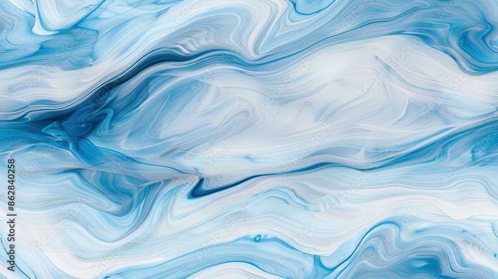 Abstract blue and white swirling paint texture background, SEAMLESS PATTERN Abstract blue and white swirling paint texture background, SEAMLESS PATTERN