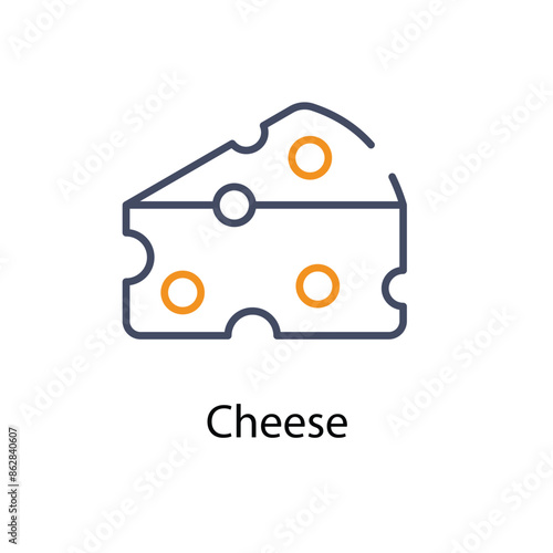 Cheese vector icon