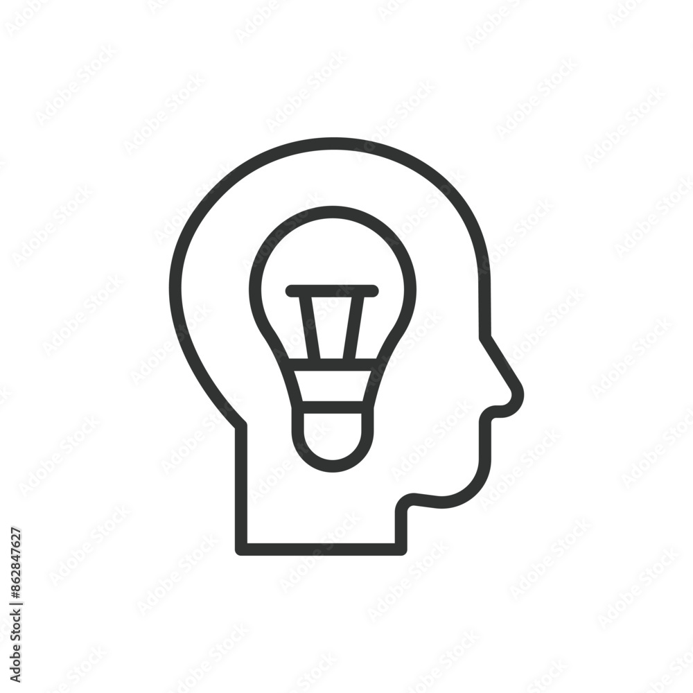 Intellectual wellness, in line design. Brain health, cognitive development, mental growth, learning, creativity, knowledge on white background vector. Wellness editable stroke icon. Intellectual wellness, in line design. Brain health, cognitive development, mental growth, learning, creativity, knowledge on white background vector. Wellness editable stroke icon.