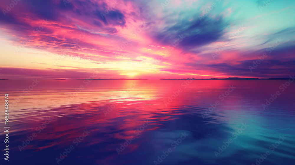 Obraz premium sunset over the sea