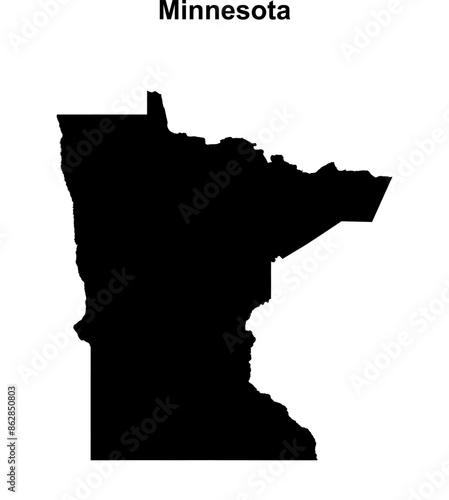 Minnesota outline map