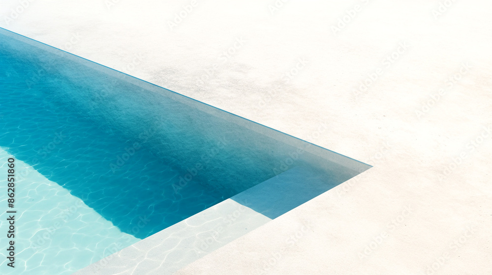 Obraz premium Pool corner on a sunny day