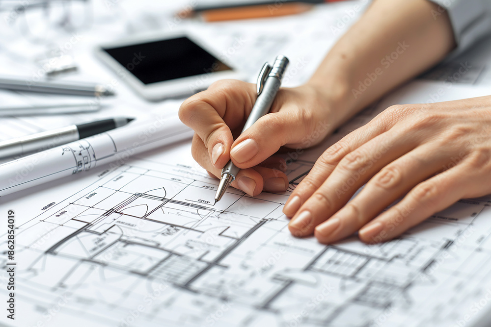 Architects concept, engineer architect designer freelance work on start-up project drawing, construction plan. architect design working drawing sketch plans blueprints and making construction model Architects concept, engineer architect designer freelance work on start-up project drawing, construction plan. architect design working drawing sketch plans blueprints and making construction model