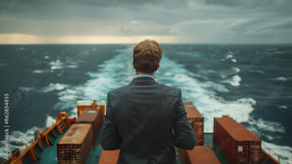 Fototapeta premium person watching the sea