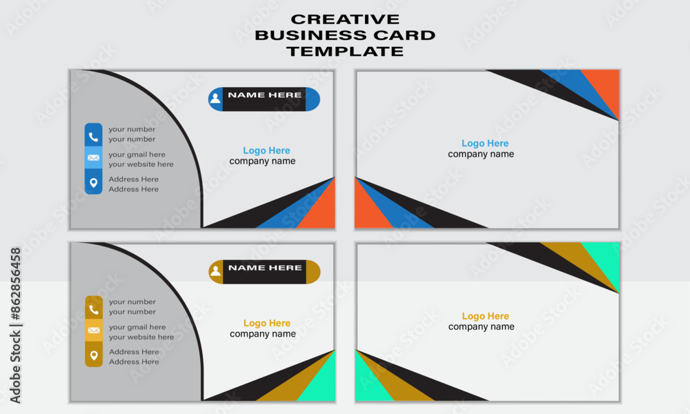 Modern business card print templates. Creative and clean corporate business card template, Corporate business card layout. Modern business card print templates. Creative and clean corporate business card template, Corporate business card layout.