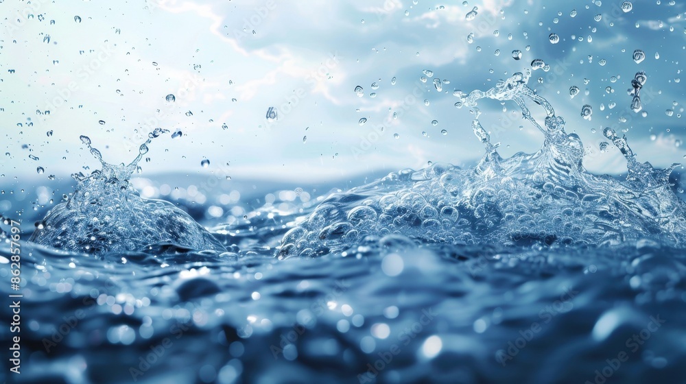 World Water Monitoring Day. splashes of water. drops of boda. tap water. water in the pond. water in a glass World Water Monitoring Day. splashes of water. drops of boda. tap water. water in the pond. water in a glass