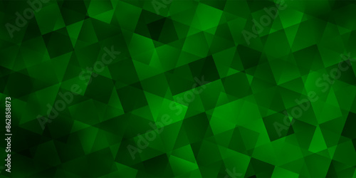 Light Green vector layout with rectangles, triangles.