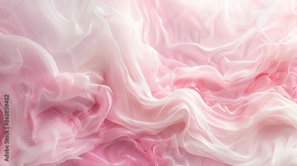 Flowing soft pink fabric with delicate waves and textures, creating a romantic and elegant abstract background. Flowing soft pink fabric with delicate waves and textures, creating a romantic and elegant abstract background.