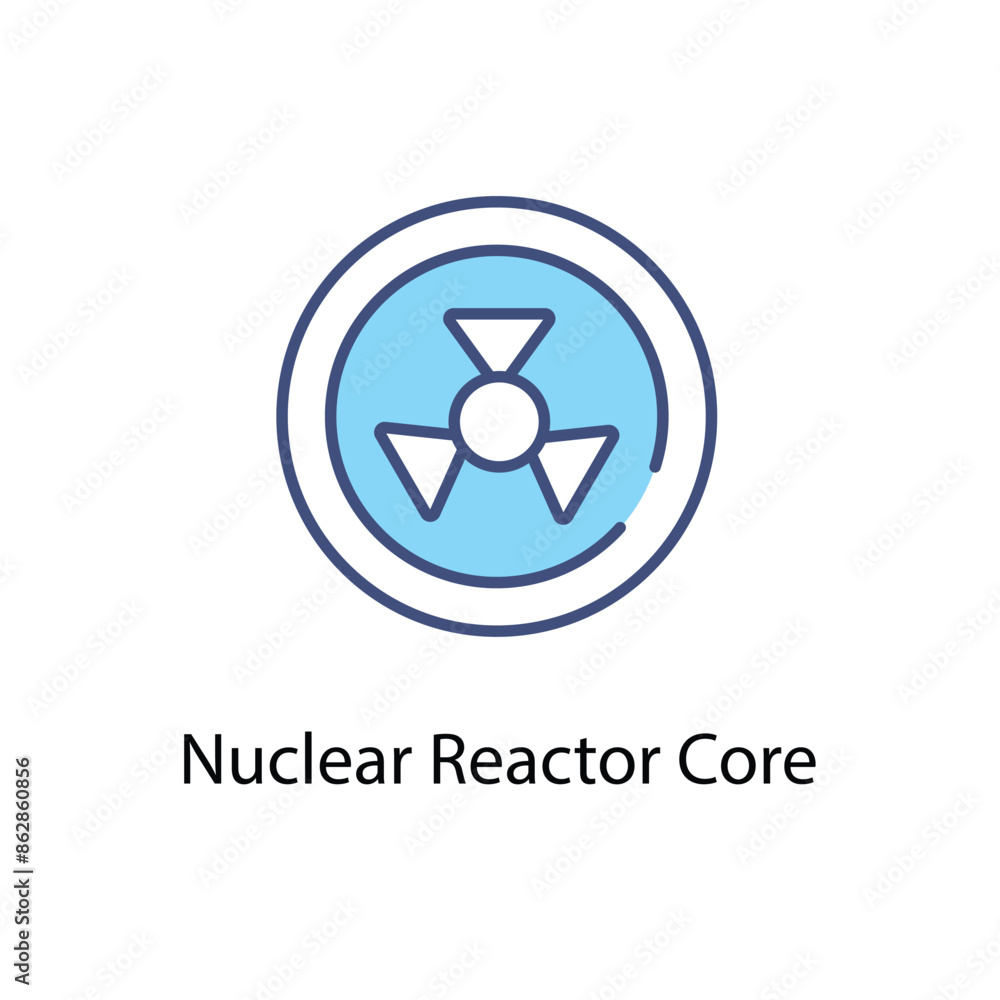 Nuclear Reactor Core vector icon Nuclear Reactor Core vector icon