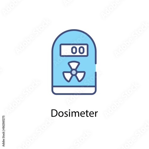 Dosimeter vector icon