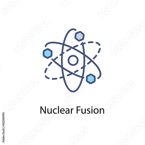 Nuclear Fusion vector icon