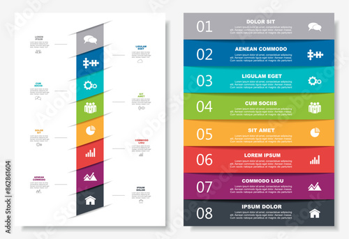 Infographic design template with place for your data. Vector illustration.