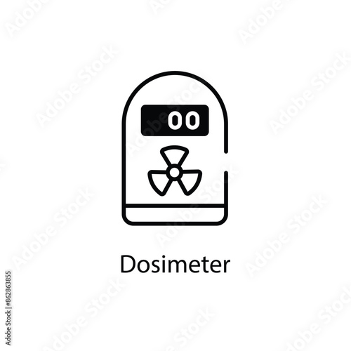 Dosimeter vector icon