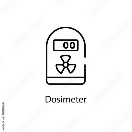 Dosimeter vector icon