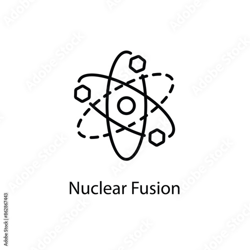 Nuclear Fusion vector icon