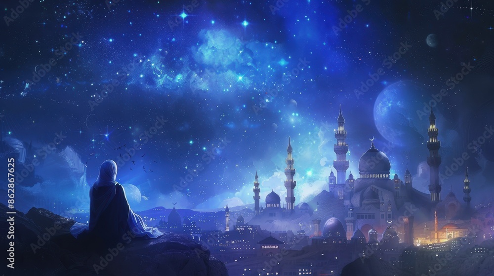 Mawlid al-Nabi — the birth of the Prophet Muhammad. Muslim holidays. the Muslim religion. Mawlid al-Nabi — the birth of the Prophet Muhammad. Muslim holidays. the Muslim religion.