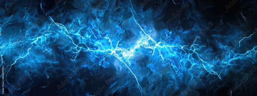 Fototapeta premium blue electric black background